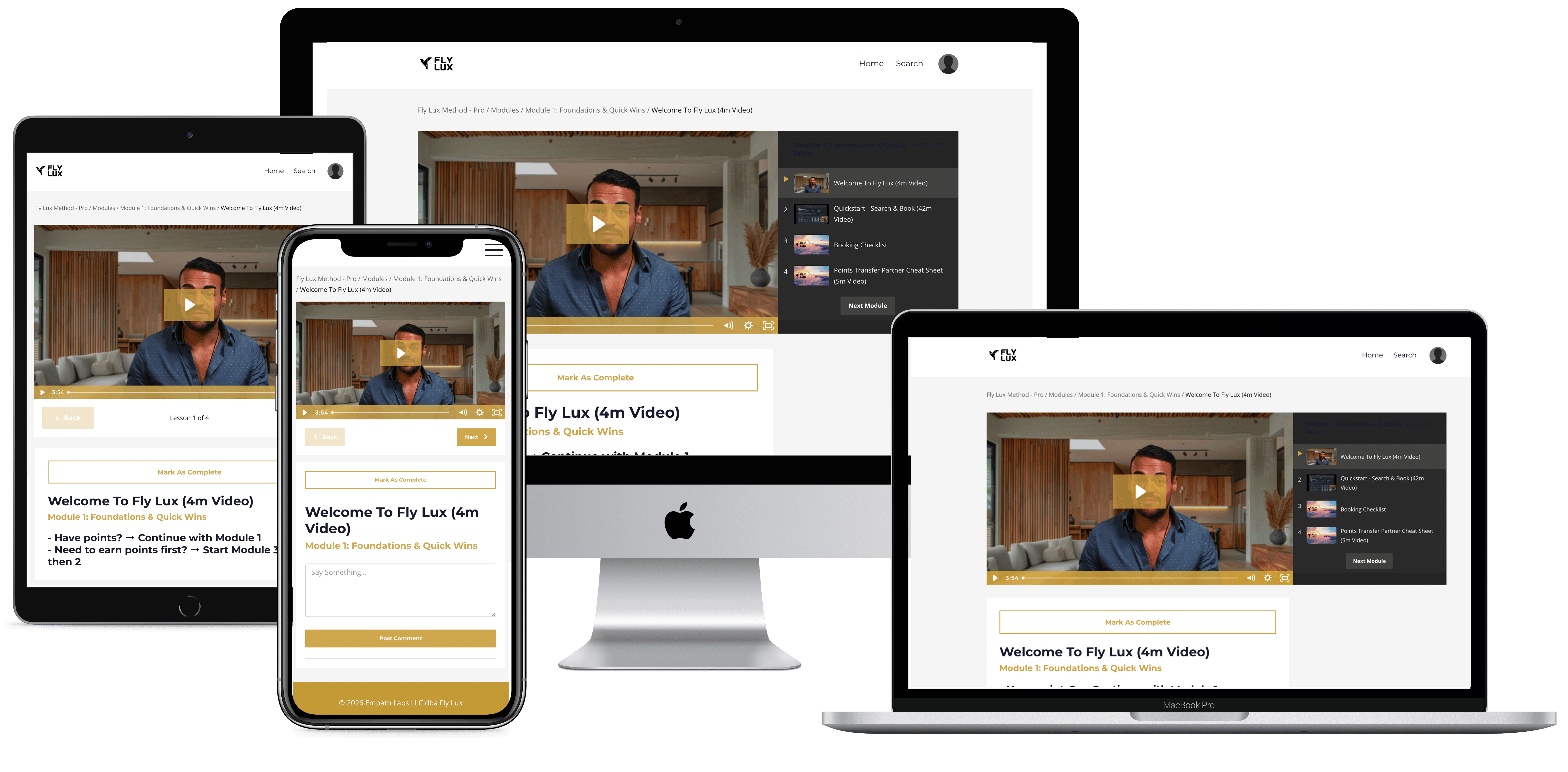 Fly Lux Method - Course Preview